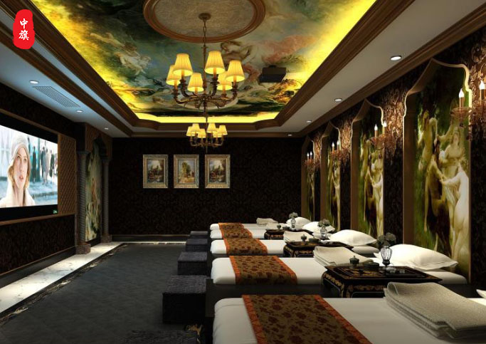 北京某足浴店裝修的非常豪華 北京某足浴店裝修的非常豪華