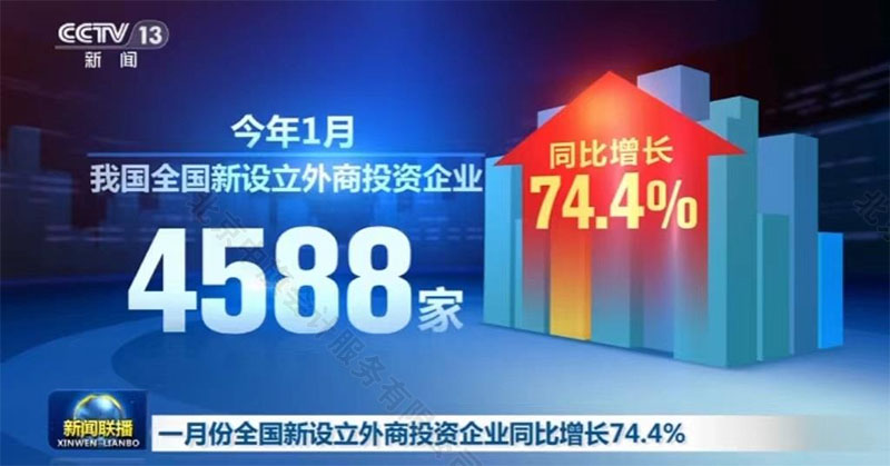 外資企業(yè)一月份新設(shè)立增長(zhǎng)74.4%.jpg