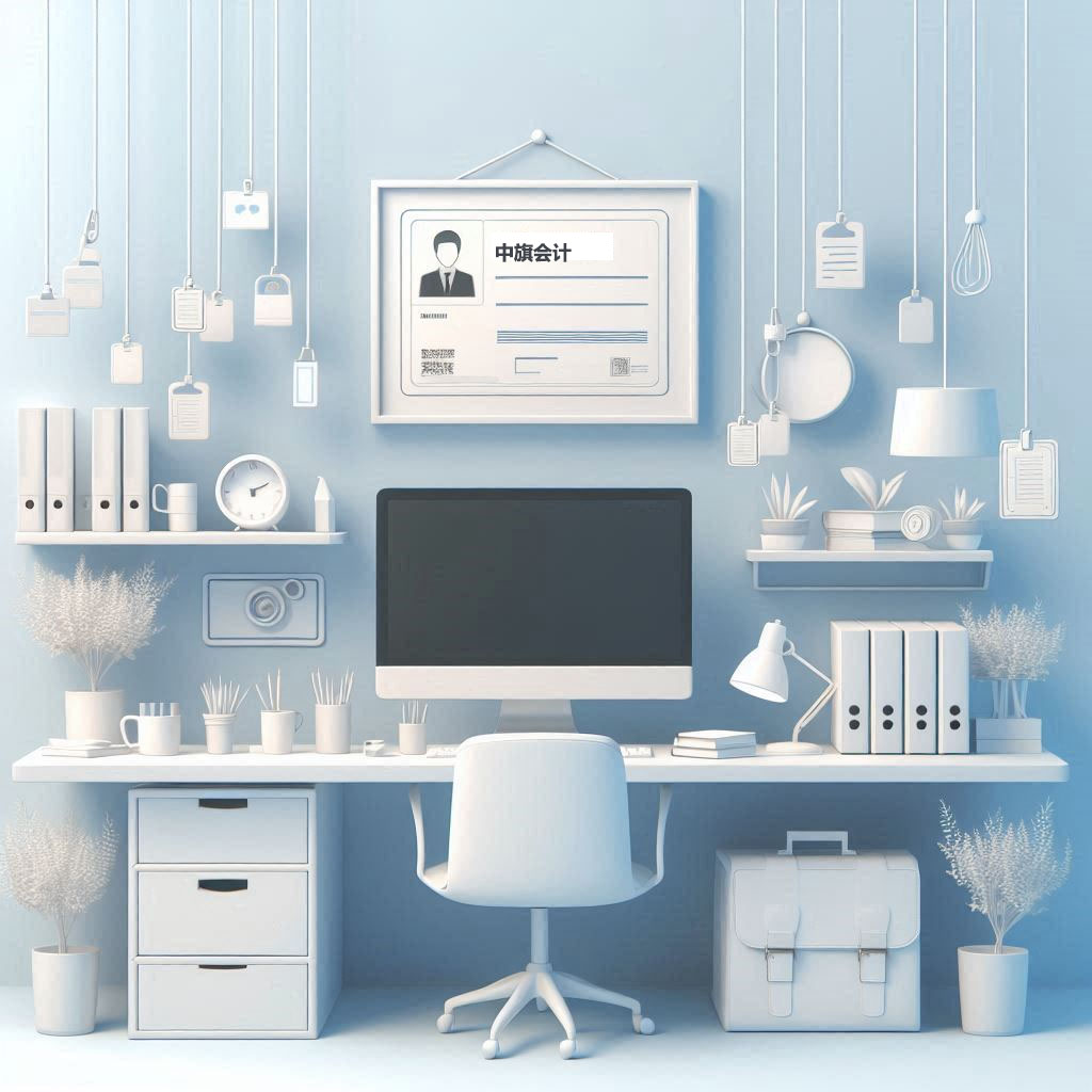 懸掛的中旗會計資格證書.jpg