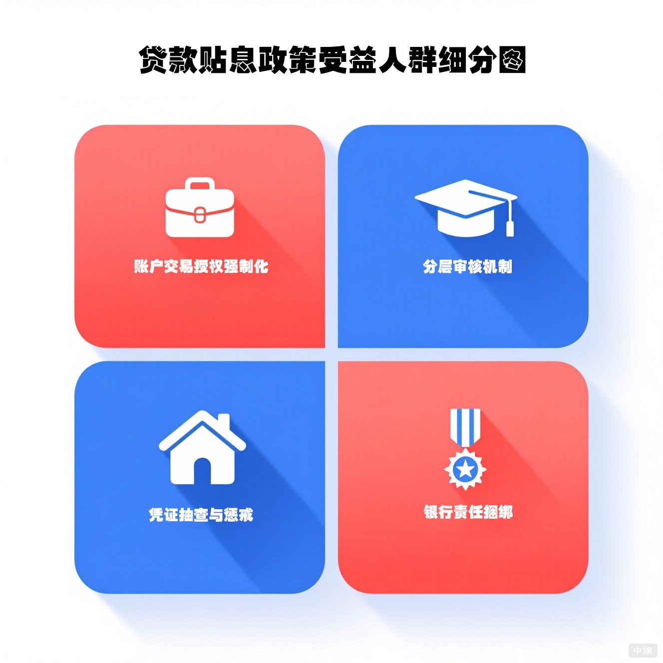 貸款貼息政策受益人群細分圖