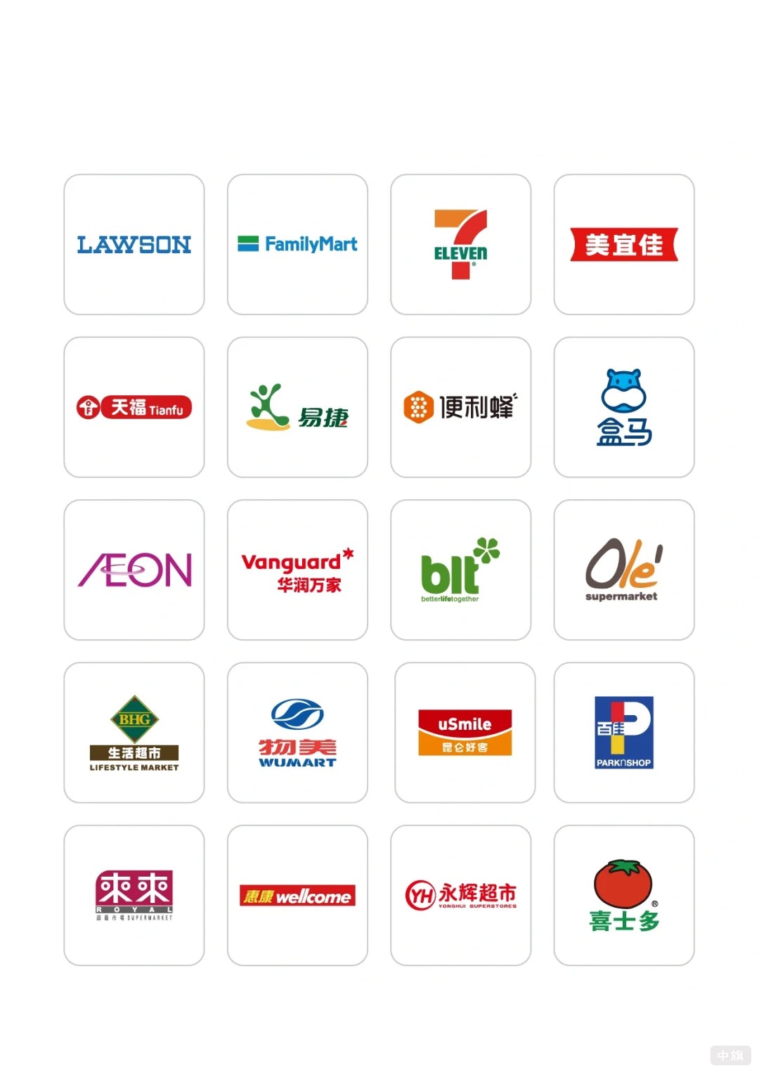這些是國(guó)內(nèi)大型連鎖超市