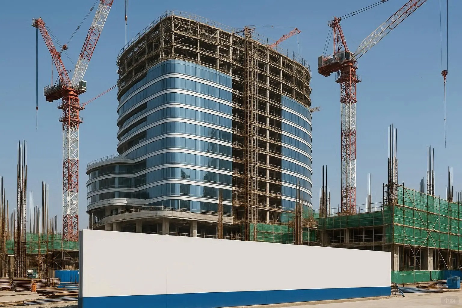 正在建造的高樓大廈