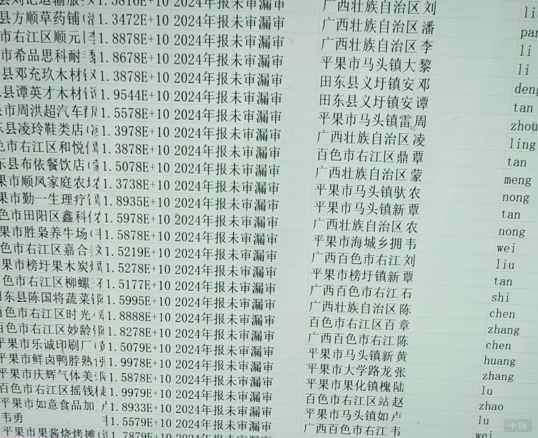 年報(bào)異常名錄