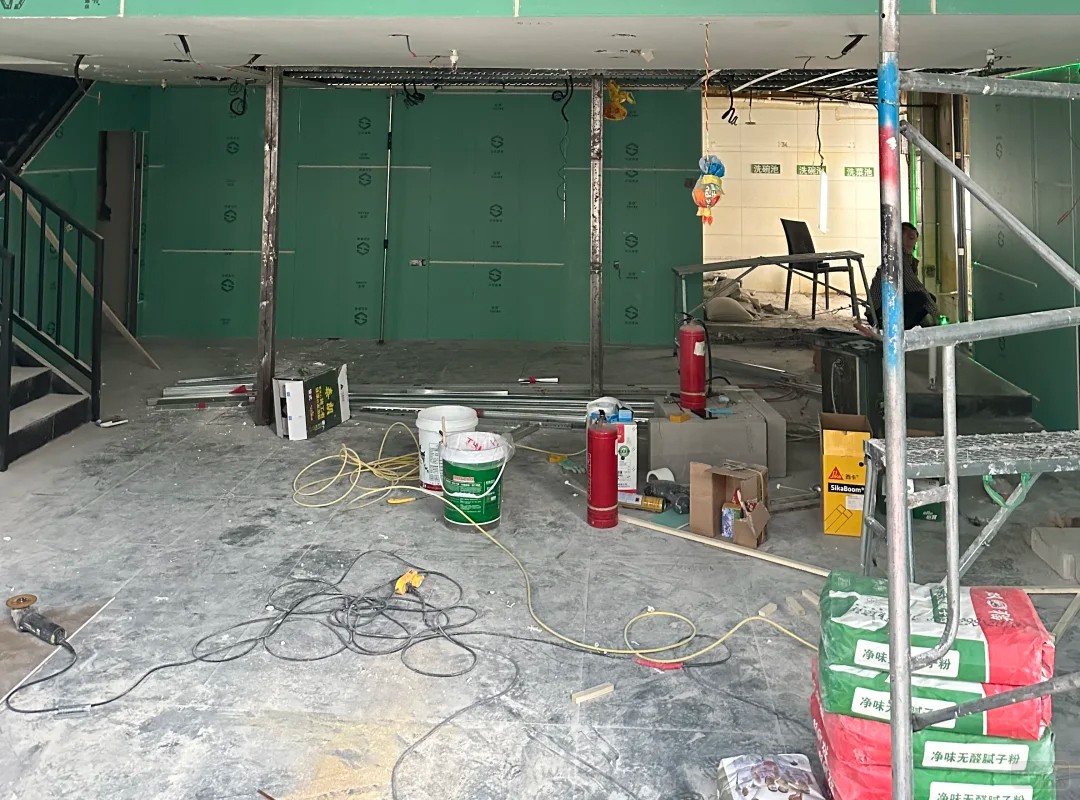 新店籌備中，馬上裝修完畢