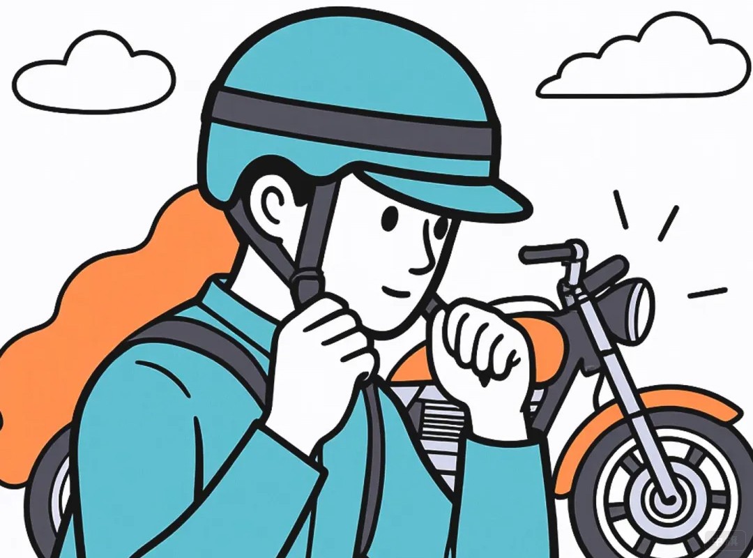 素描外賣(mài)小哥們的春天