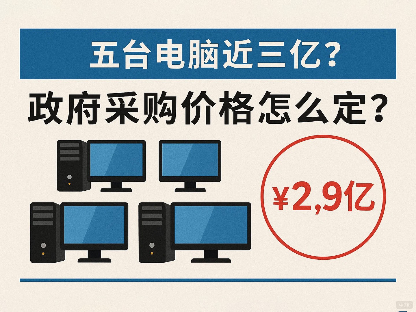 五臺(tái)電腦2.95億？政府采購(gòu)價(jià)格怎么定？