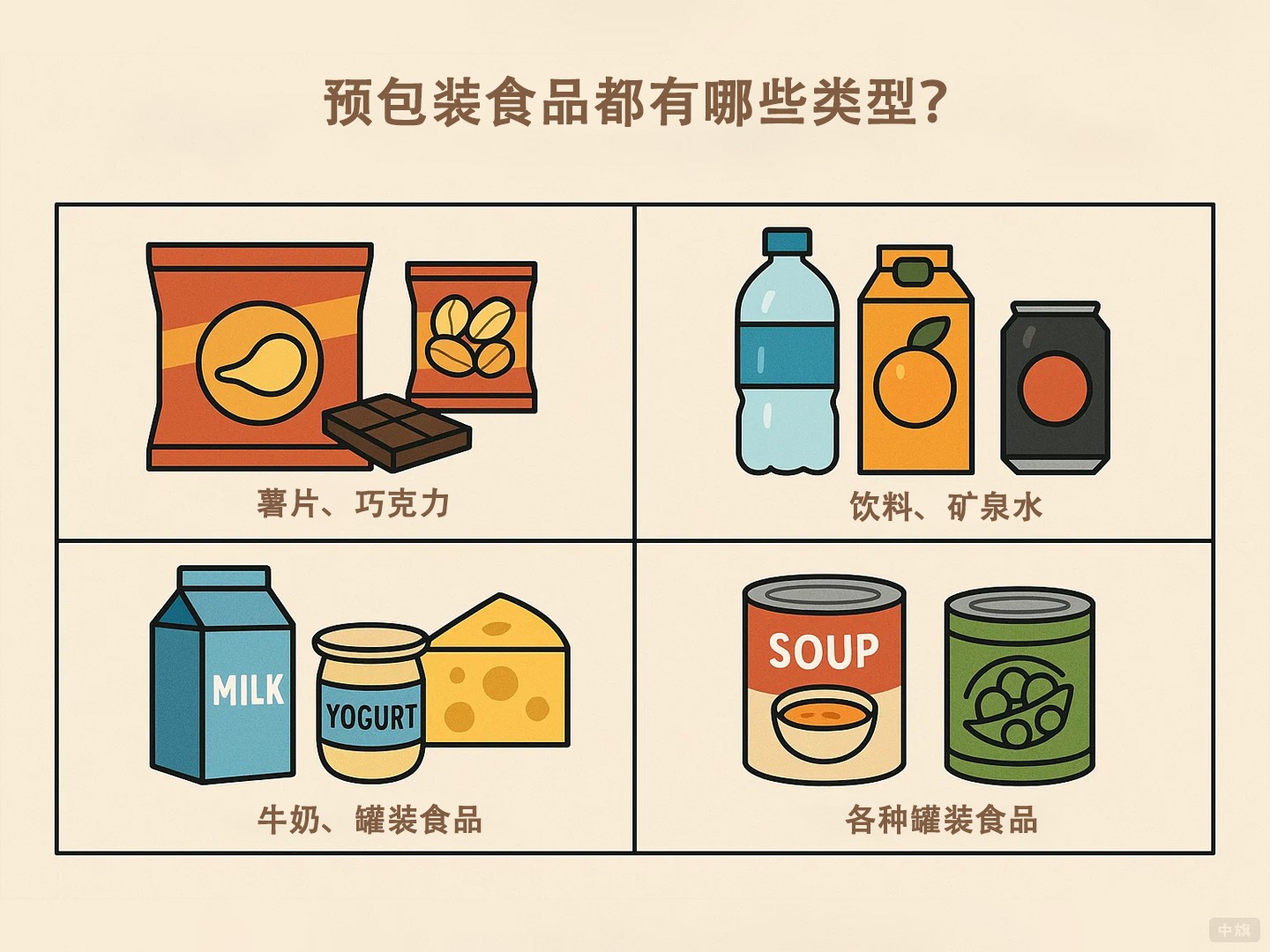 預(yù)包裝食品都有哪些類型？