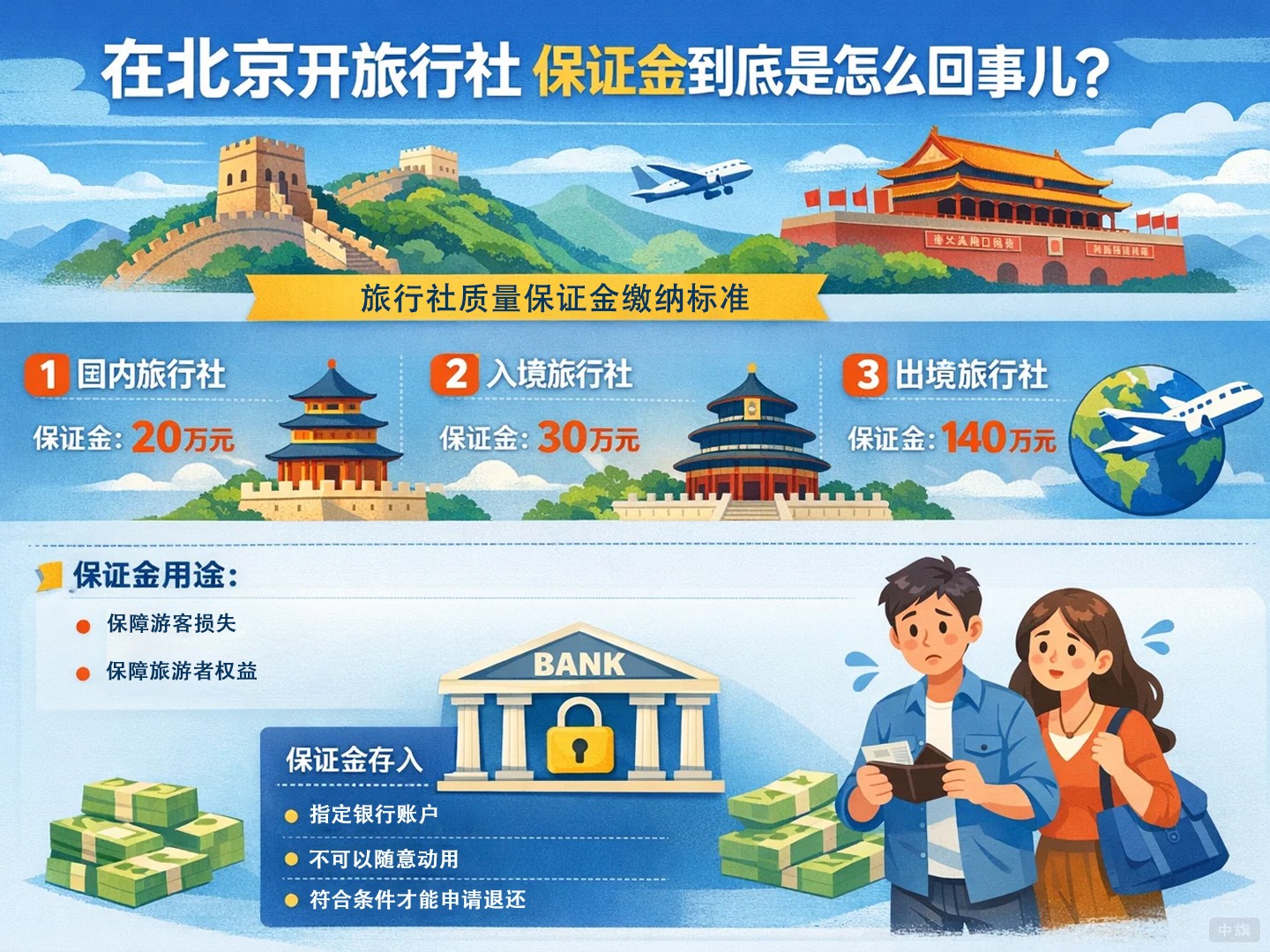 在北京開(kāi)旅行社保證金到底是怎么回事兒？