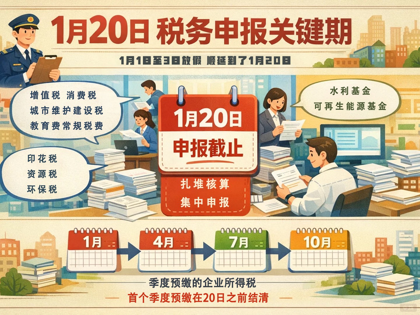 1月2日稅務(wù)申報(bào)關(guān)鍵期 1月2日稅務(wù)申報(bào)關(guān)鍵期