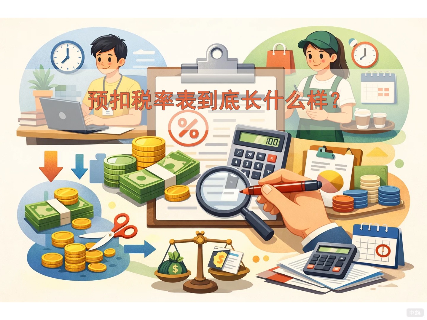 預(yù)扣稅率表到底長什么樣？